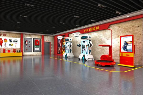 消防體驗館里的vr體驗區